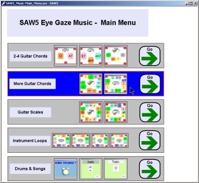 Picture of SAW5 Eye Gaze Music grid